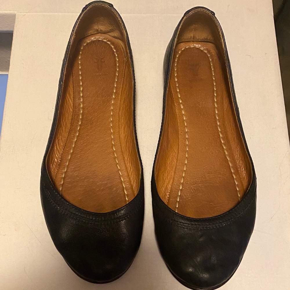 Frye Black Leather Loafers